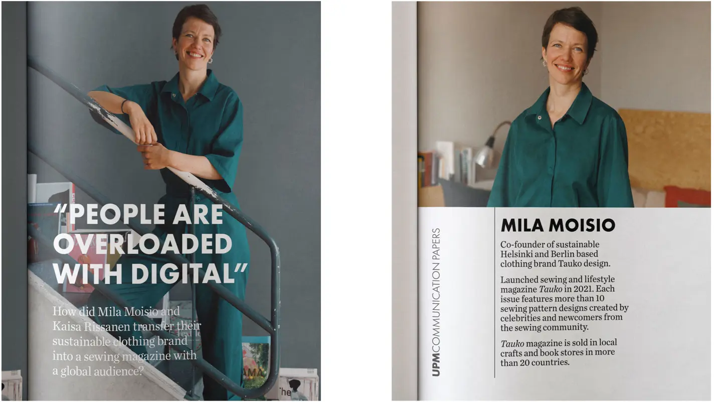 Mila Moisio, founder of Tauko: Our magazine aims to restore the